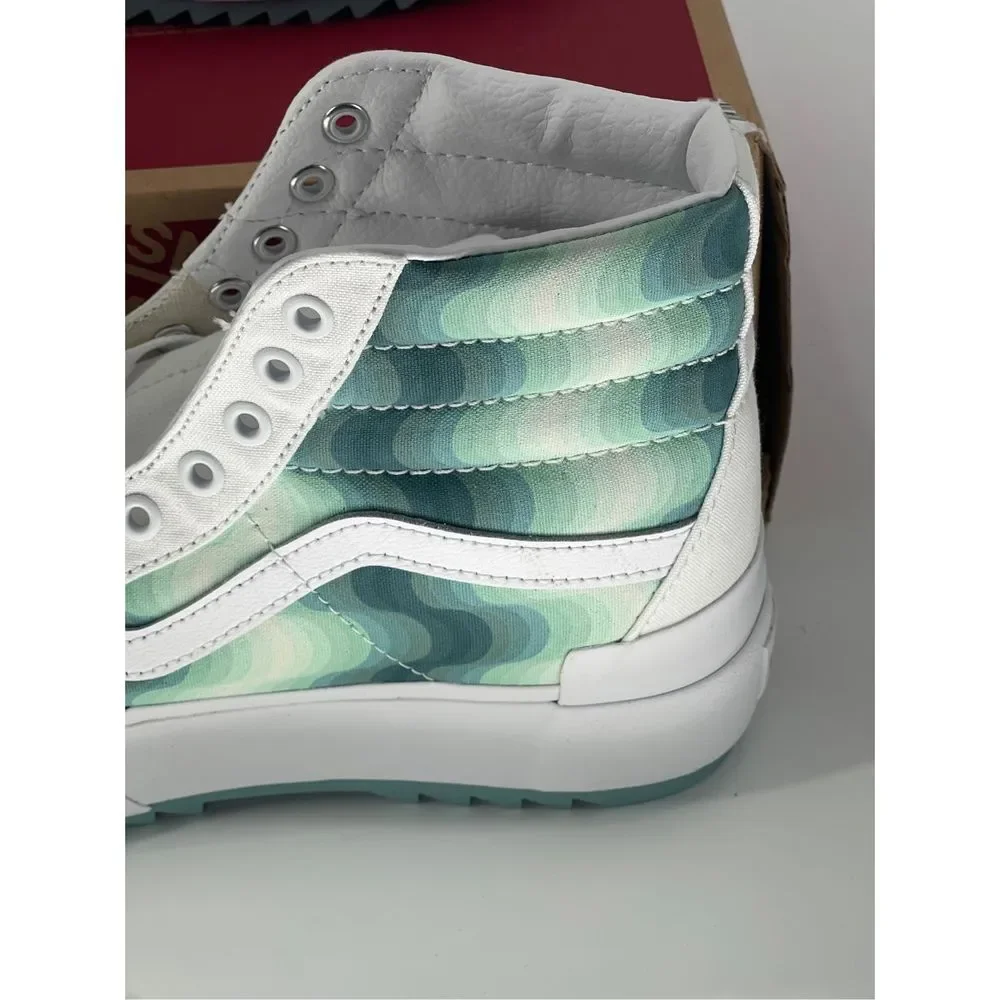 Vans Sneakers Platform Sk8 Hi Stacked Women 9.5 Mint Gradient Green White New‎